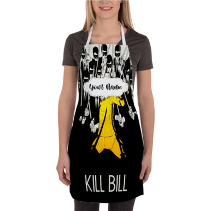 Pastele Kill Bill Custom Personalized Name Kitchen Apron