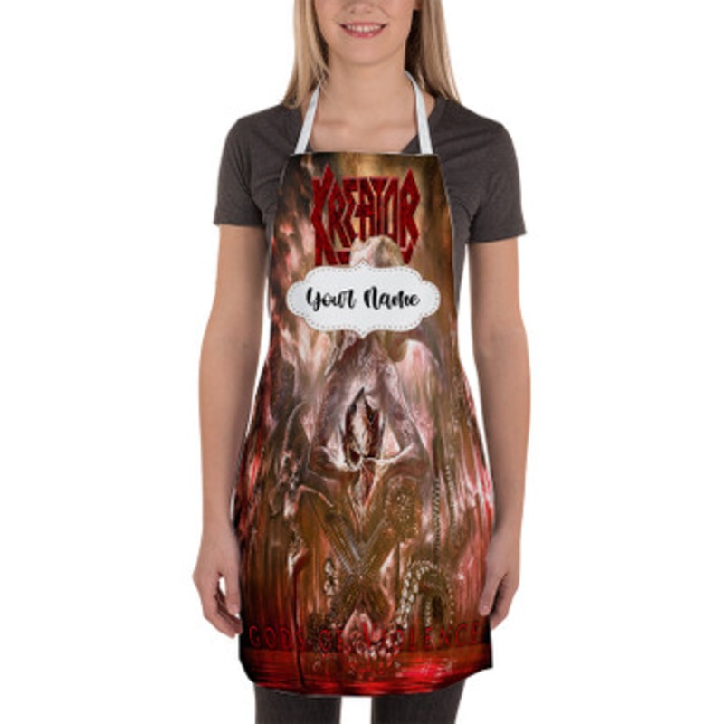 Pastele Kreator Gods Of Violence Custom Personalized Name Kitchen Apron