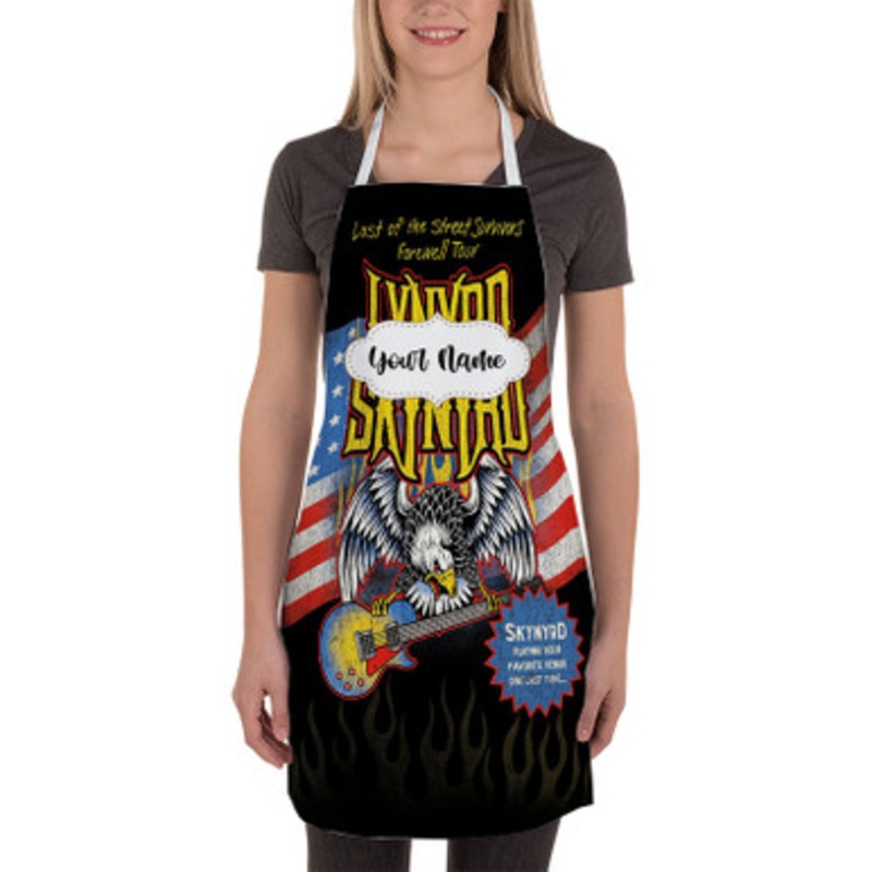 Pastele Lynyrd Skynyrd Last of the Street Survivors Farewell Tour Custom Personalized Name Kitchen Apron