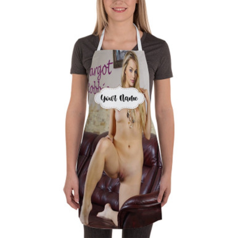 Pastele Margot Robbie Custom Personalized Name Kitchen Apron
