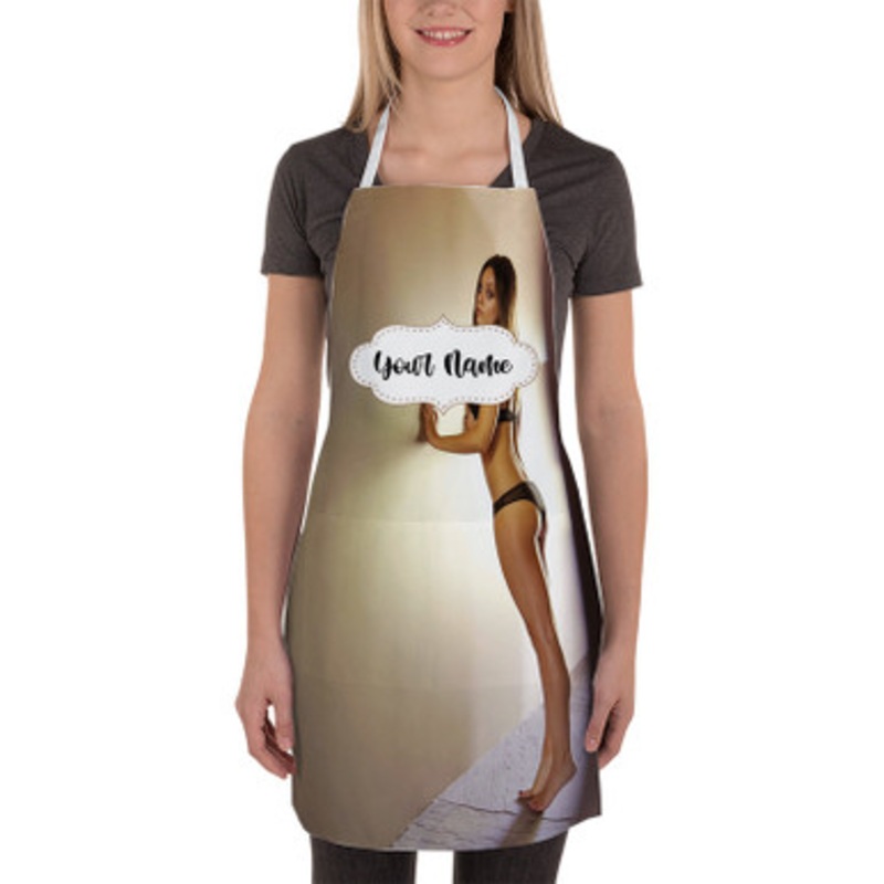 Pastele Mila Kunis Art Custom Personalized Name Kitchen Apron