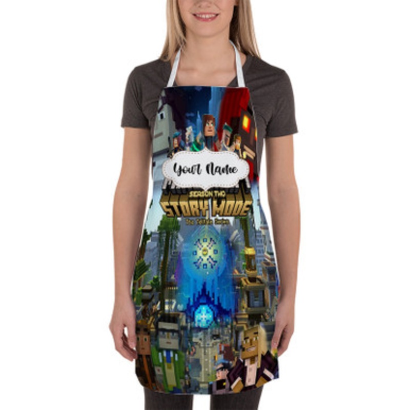 Pastele Minecraft Story Mode Custom Personalized Name Kitchen Apron