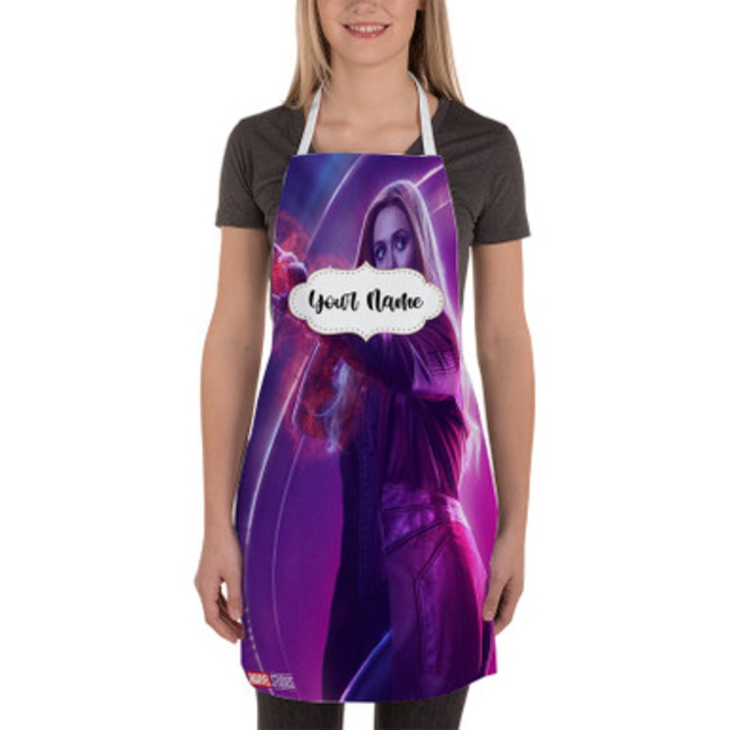 Pastele Scarlet Witch The Avengers Infinity War Custom Personalized Name Kitchen Apron