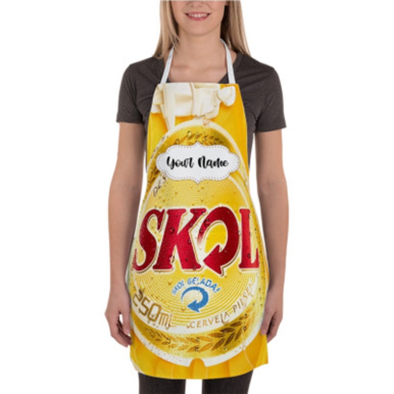 Pastele Skol Beer Custom Personalized Name Kitchen Apron
