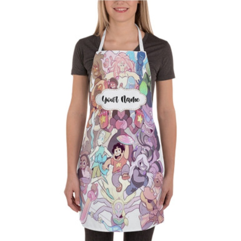 Pastele Steven Universe All Friends Custom Personalized Name Kitchen Apron