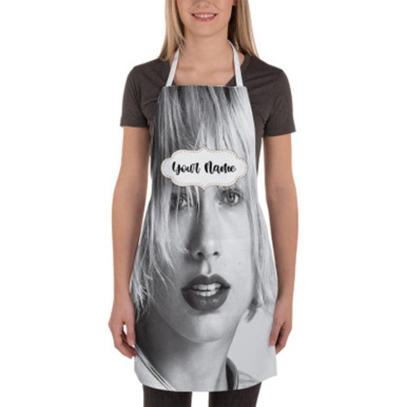 Pastele Taylor Swift Custom Personalized Name Kitchen Apron