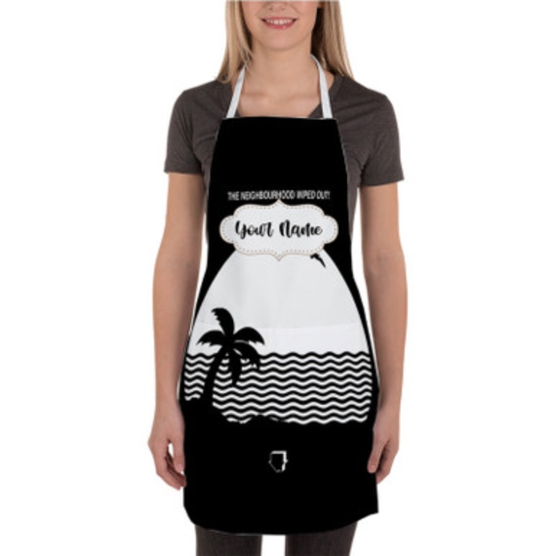 Pastele The Neighbourhood Wiped Out Custom Personalized Name Kitchen Apron