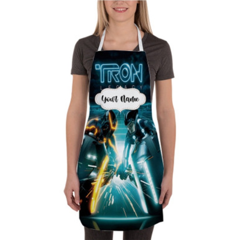 Pastele Tron Legacy Custom Personalized Name Kitchen Apron
