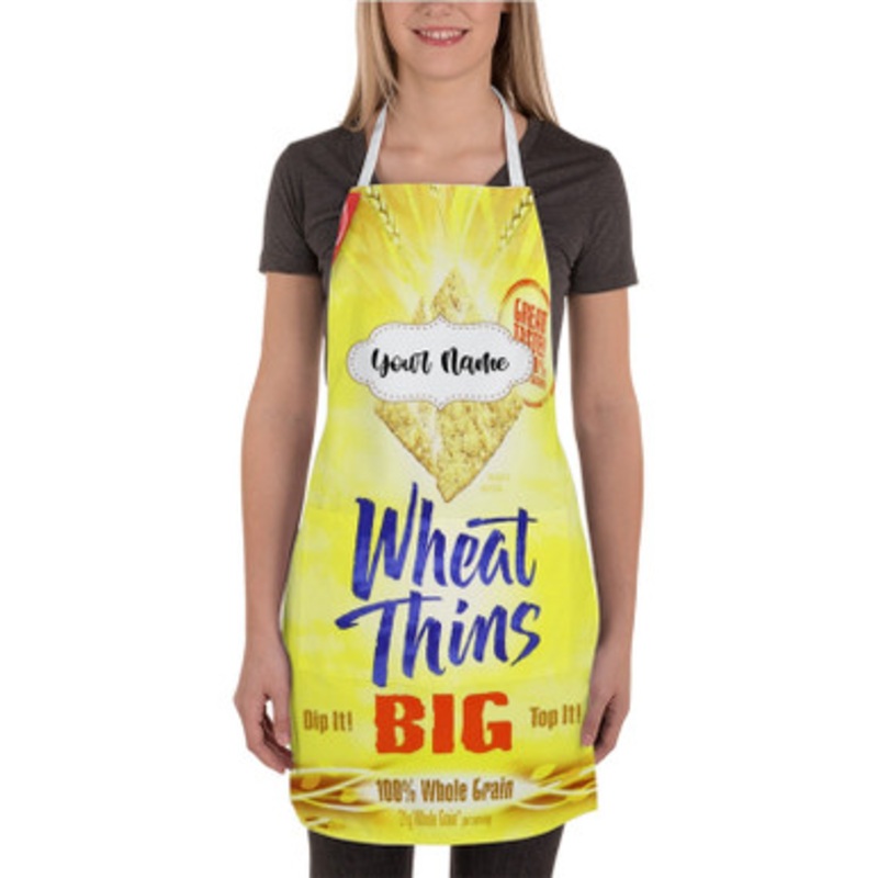 Pastele Wheat Thins Crackers Custom Personalized Name Kitchen Apron
