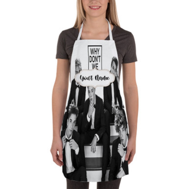 Pastele Why Don t We Custom Personalized Name Kitchen Apron