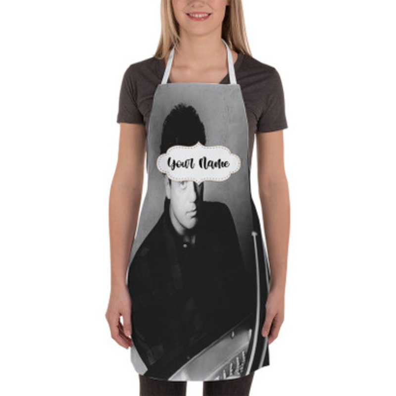 Pastele Young Billy Joel Custom Personalized Name Kitchen Apron