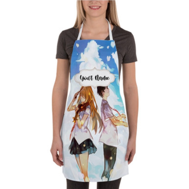 Pastele Your Lie in April Anime Custom Personalized Name Kitchen Apron