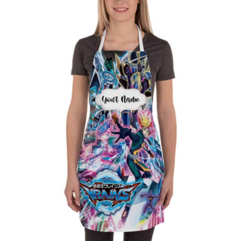 Pastele Yu Gi Oh VRAINS Custom Personalized Name Kitchen Apron