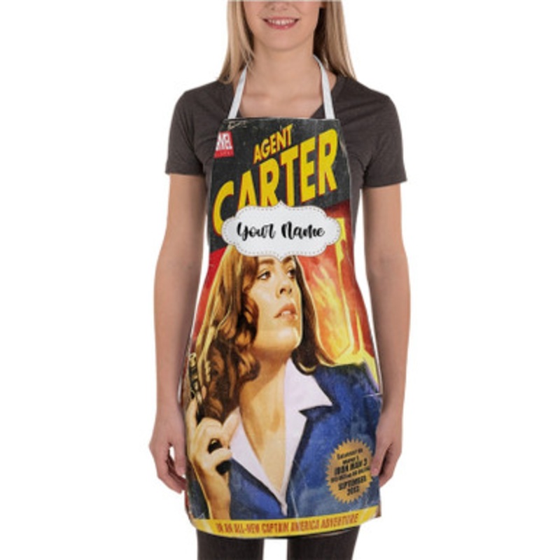Pastele Agent Carter SHIELD Custom Personalized Name Kitchen Apron