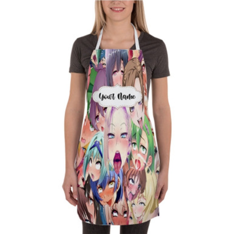 Pastele Ahegao Custom Personalized Name Kitchen Apron