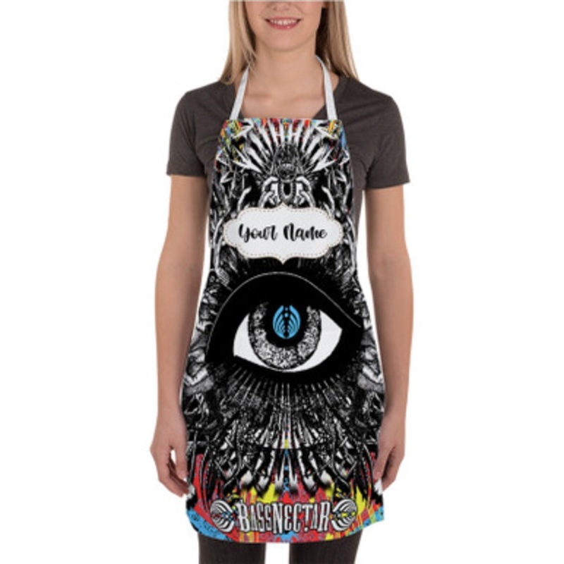 Pastele Bassnectar Divergent Spectrum Custom Personalized Name Kitchen Apron