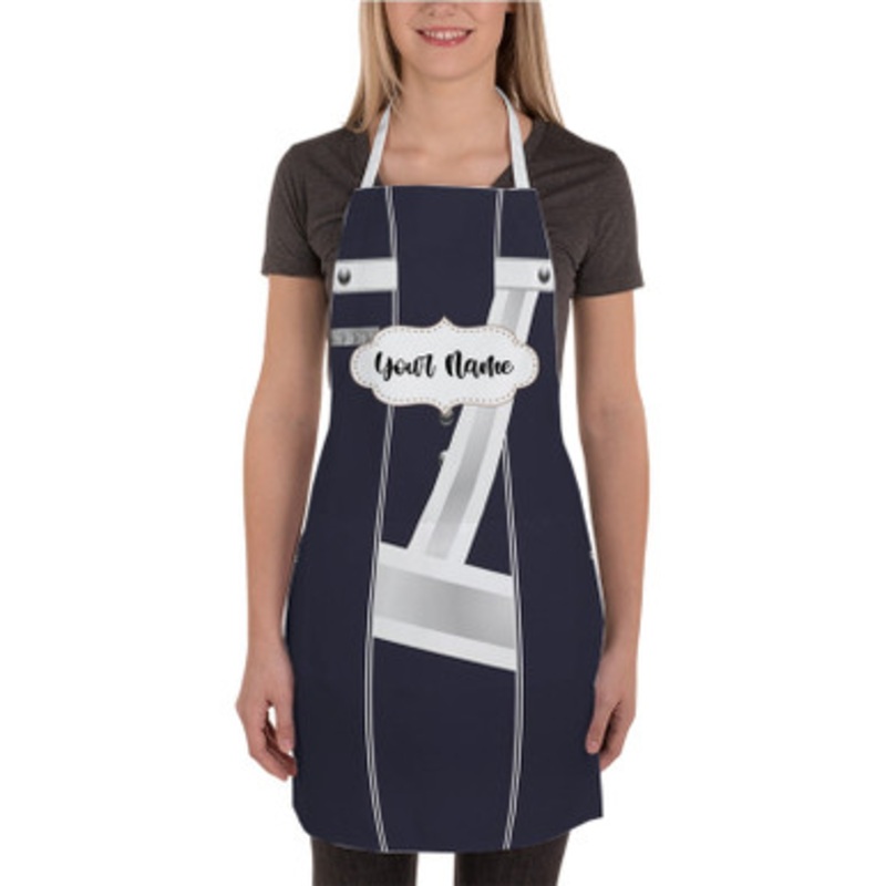 Pastele Bluecoats Drum and Bugle Corps Uniform Custom Personalized Name Kitchen Apron