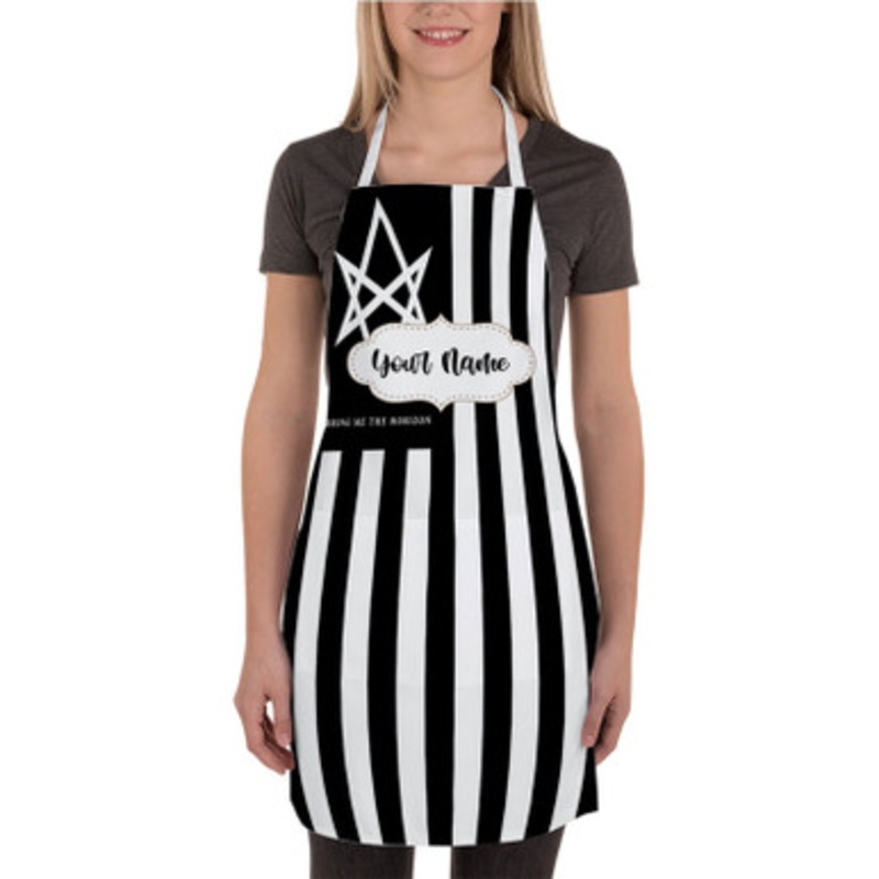 Pastele Bring Me The Horizon Flag Custom Personalized Name Kitchen Apron