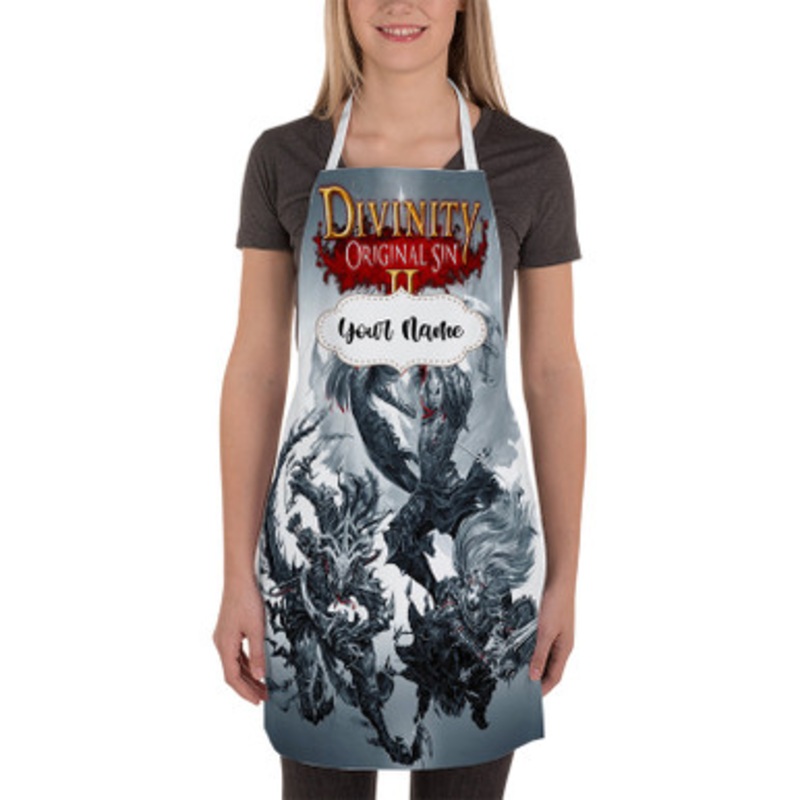 Pastele Divinity Original Sin 2 Custom Personalized Name Kitchen Apron