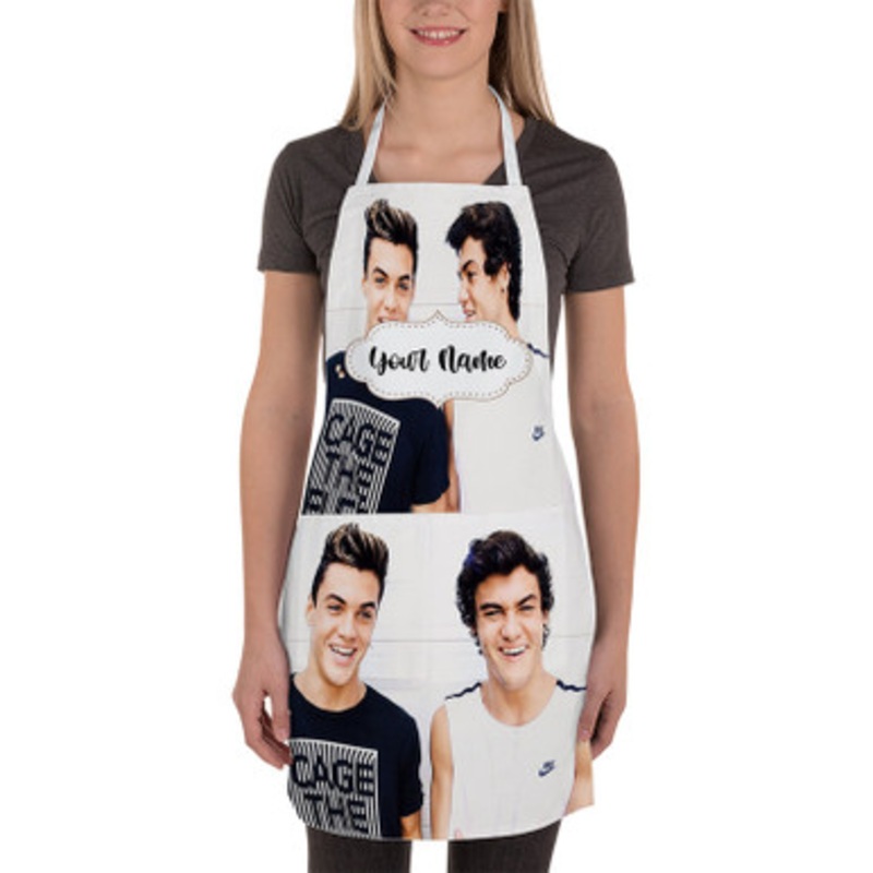Pastele Dolan Twins Custom Personalized Name Kitchen Apron
