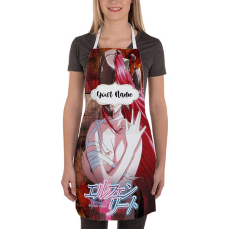 Pastele Elfen Lied Custom Personalized Name Kitchen Apron
