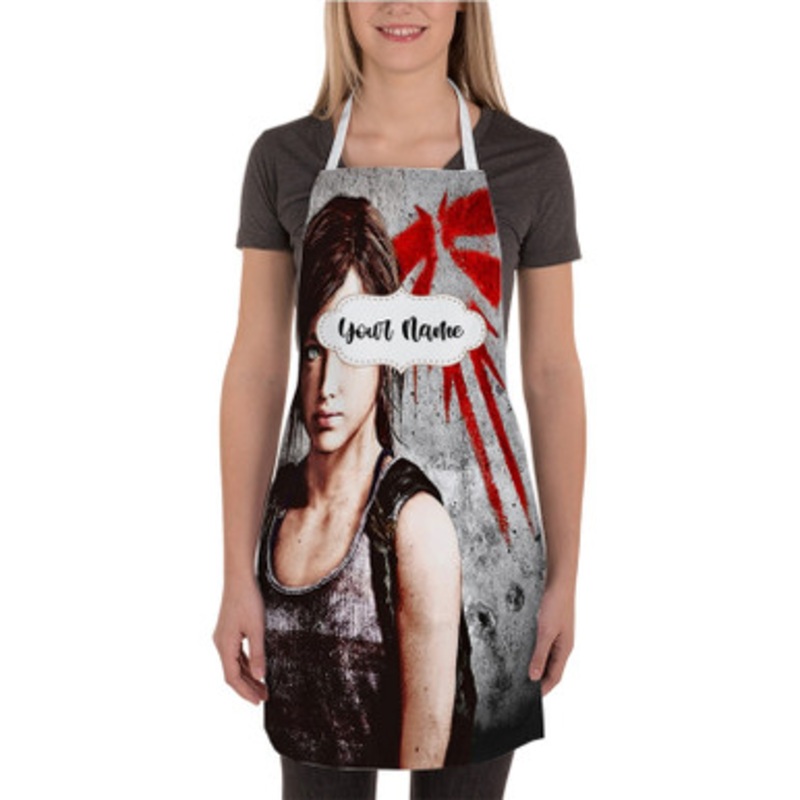 Pastele Ellie The Last of Us Left Behind Custom Personalized Name Kitchen Apron