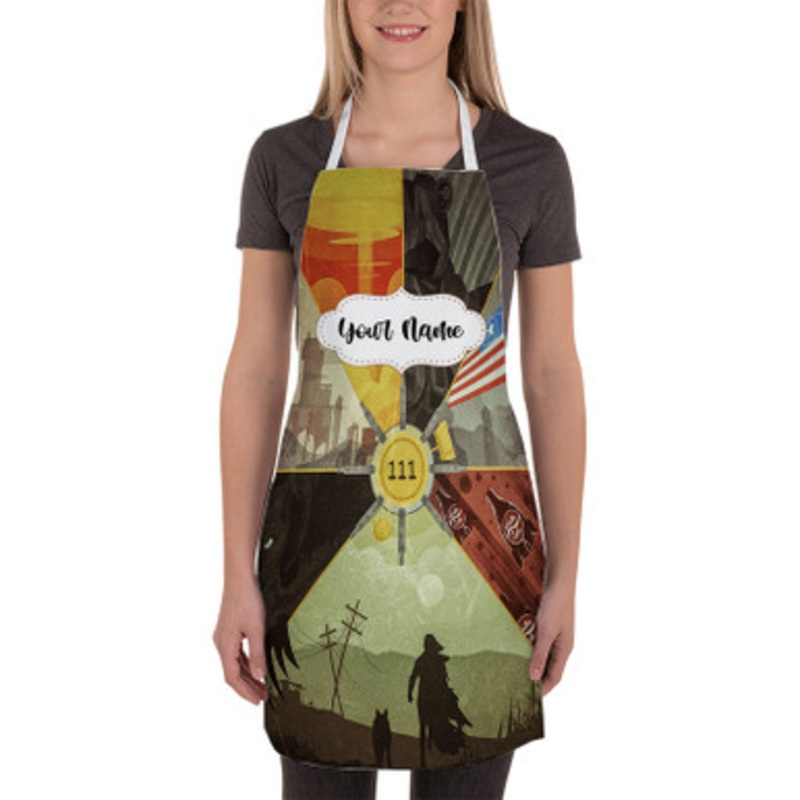 Pastele Fallout 4 Custom Personalized Name Kitchen Apron