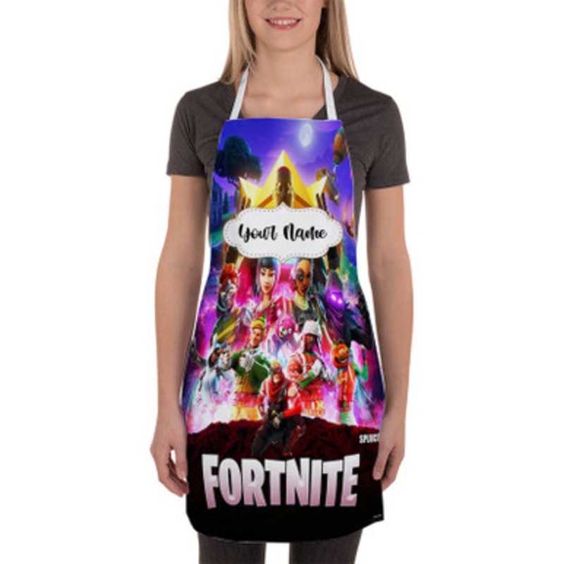 Pastele Fortnite Art Custom Personalized Name Kitchen Apron