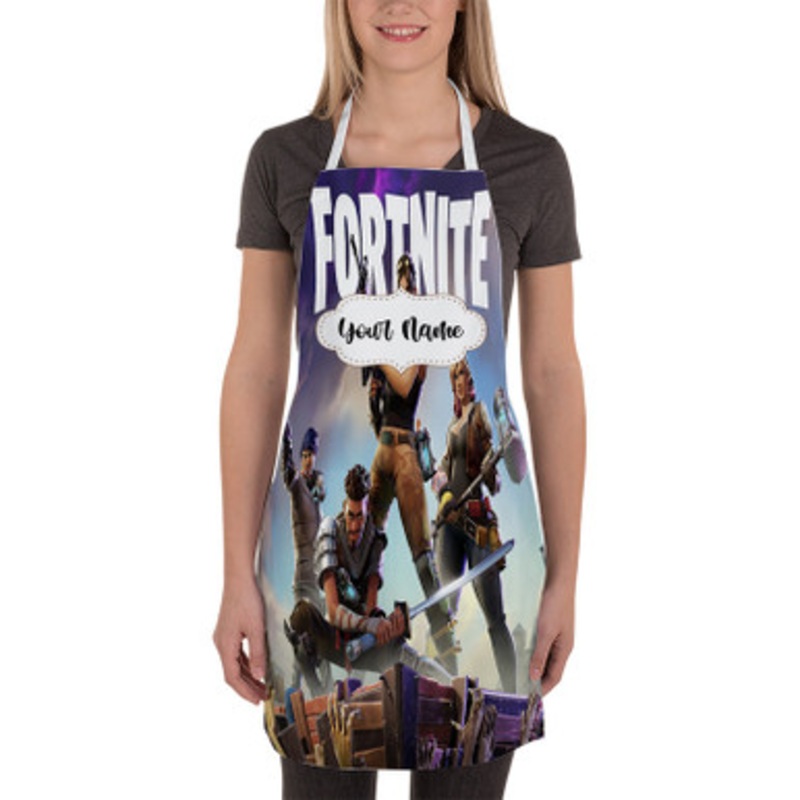 Pastele Fortnite Custom Personalized Name Kitchen Apron
