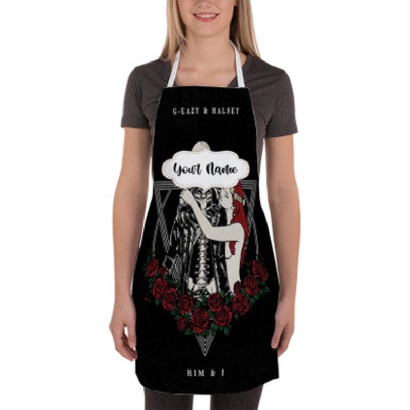 Pastele G Eazy and Halsey Custom Personalized Name Kitchen Apron