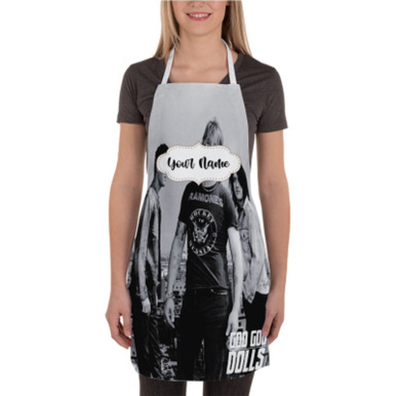Pastele Goo Goo Dolls Custom Personalized Name Kitchen Apron