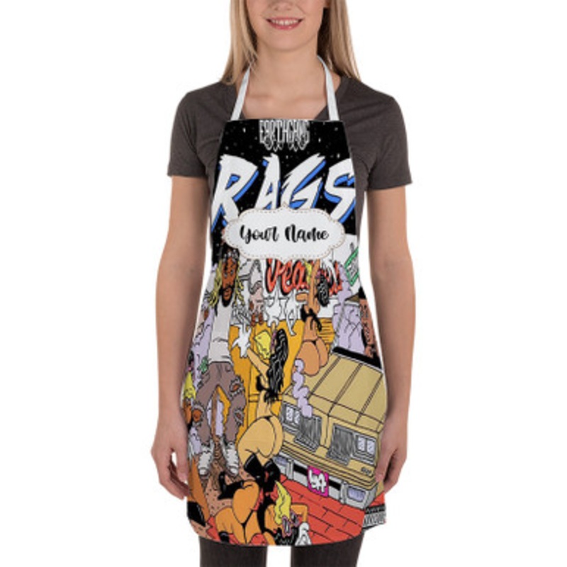 Pastele House Earth Gang Feat Mick Jenkins Custom Personalized Name Kitchen Apron