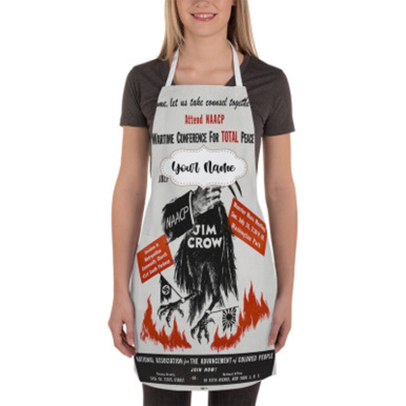 Pastele Jim Crow 2 Custom Personalized Name Kitchen Apron