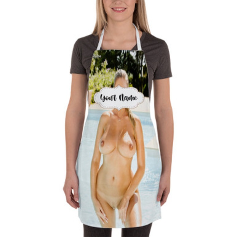 Pastele Kate Upton Art Custom Personalized Name Kitchen Apron