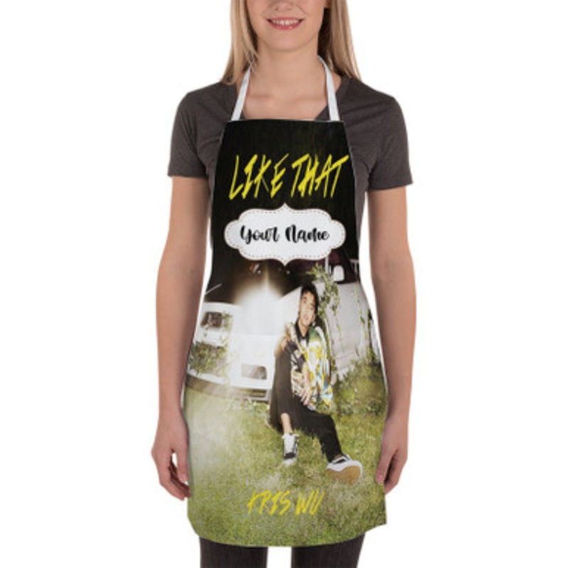Pastele Kris Wu Like That Custom Personalized Name Kitchen Apron