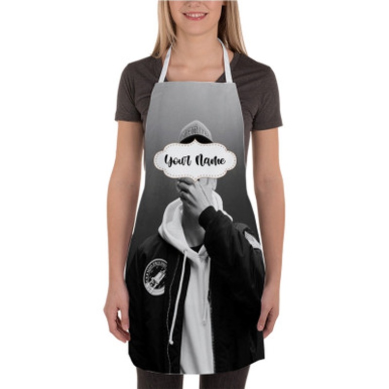 Pastele Logic Music Custom Personalized Name Kitchen Apron