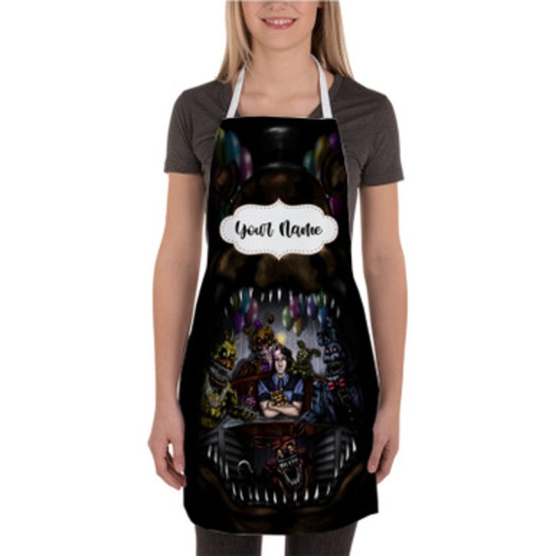 Pastele Markiplier Five Night s at Freddy s 4 Custom Personalized Name Kitchen Apron