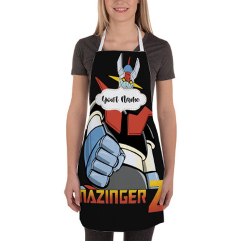 Pastele Mazinger Z Custom Personalized Name Kitchen Apron