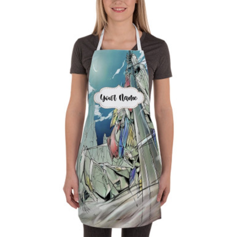 Pastele Mobile Suit Gundam Iron Blooded Orphans Custom Personalized Name Kitchen Apron