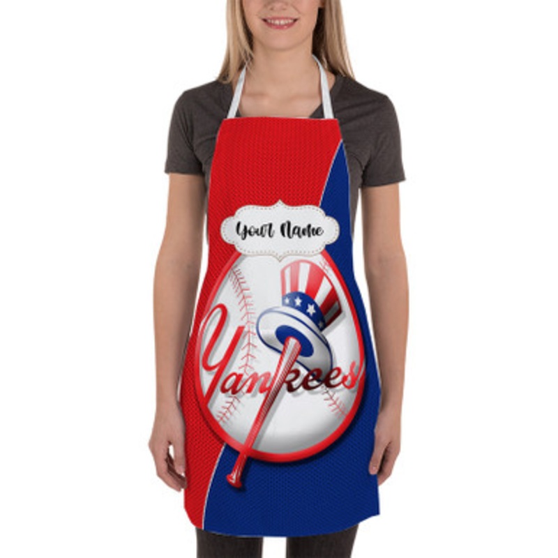 Pastele New York Yankees MLB Custom Personalized Name Kitchen Apron