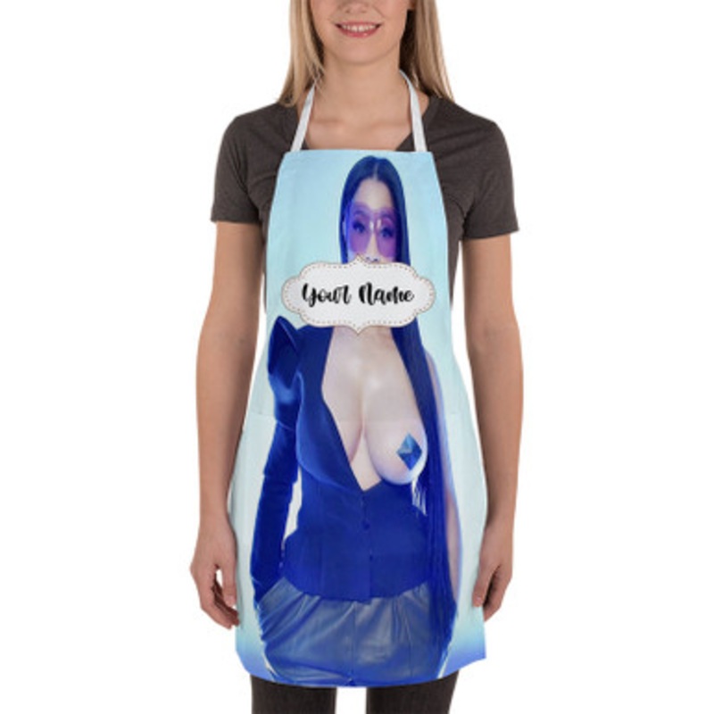 Pastele Nicki Minaj Custom Personalized Name Kitchen Apron