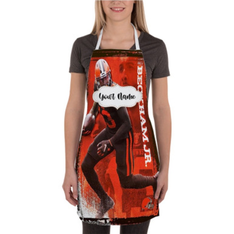 Pastele Odell Beckham Jr Cleveland Browns NFL Custom Personalized Name Kitchen Apron