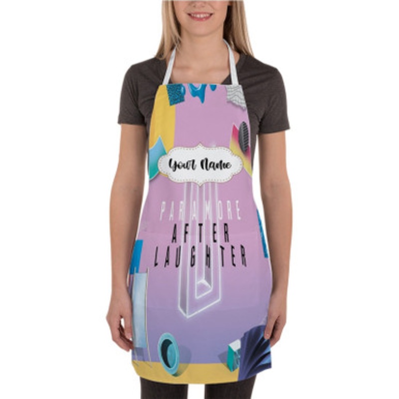 Pastele Paramore After Laughter Custom Personalized Name Kitchen Apron