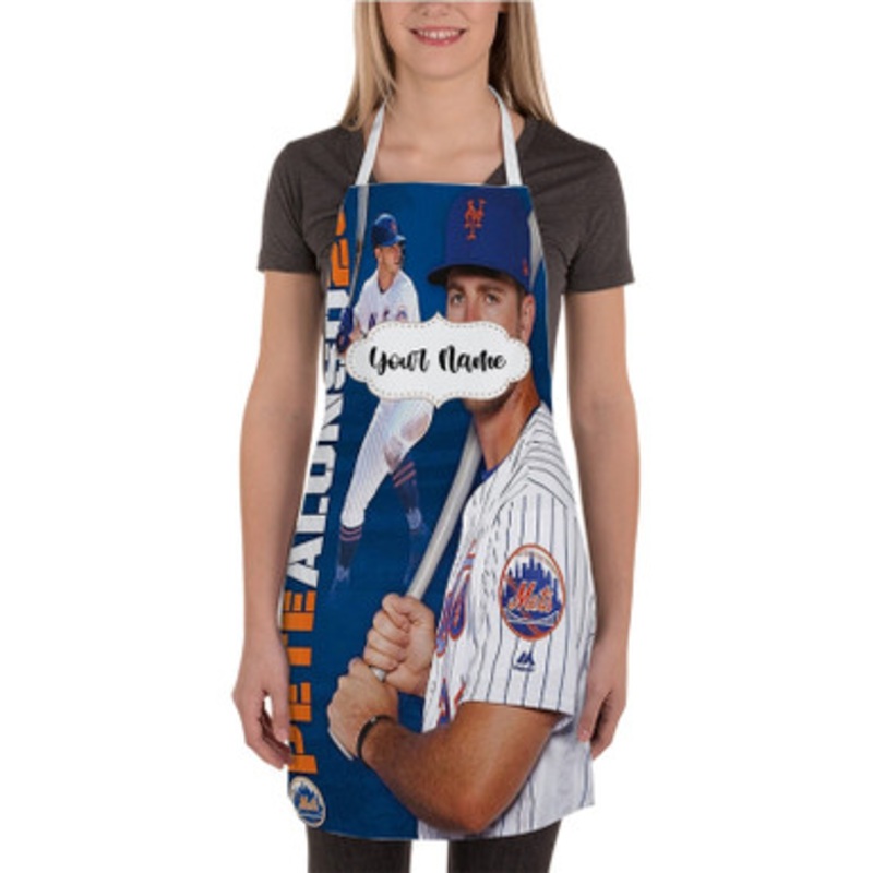 Pastele Pete Alonso MLB New York Mets Custom Personalized Name Kitchen Apron
