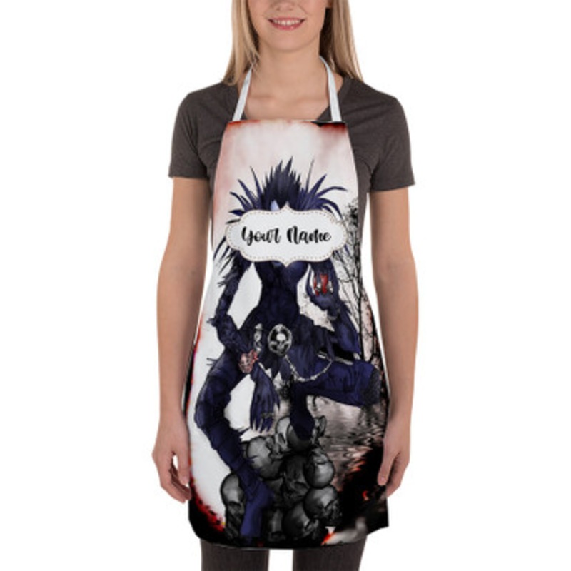 Pastele Ryuk Death Note Custom Personalized Name Kitchen Apron