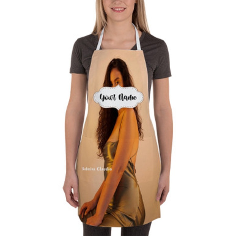 Pastele Sabrina Claudio Custom Personalized Name Kitchen Apron