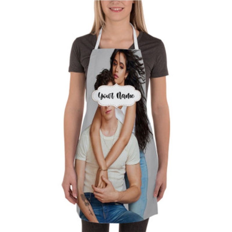 Pastele Shawn Mendes and Camila Cabello Custom Personalized Name Kitchen Apron