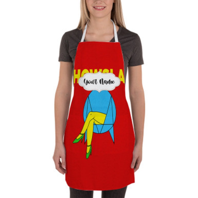 Pastele Skrillex Habstrakt Chicken Soup Custom Personalized Name Kitchen Apron
