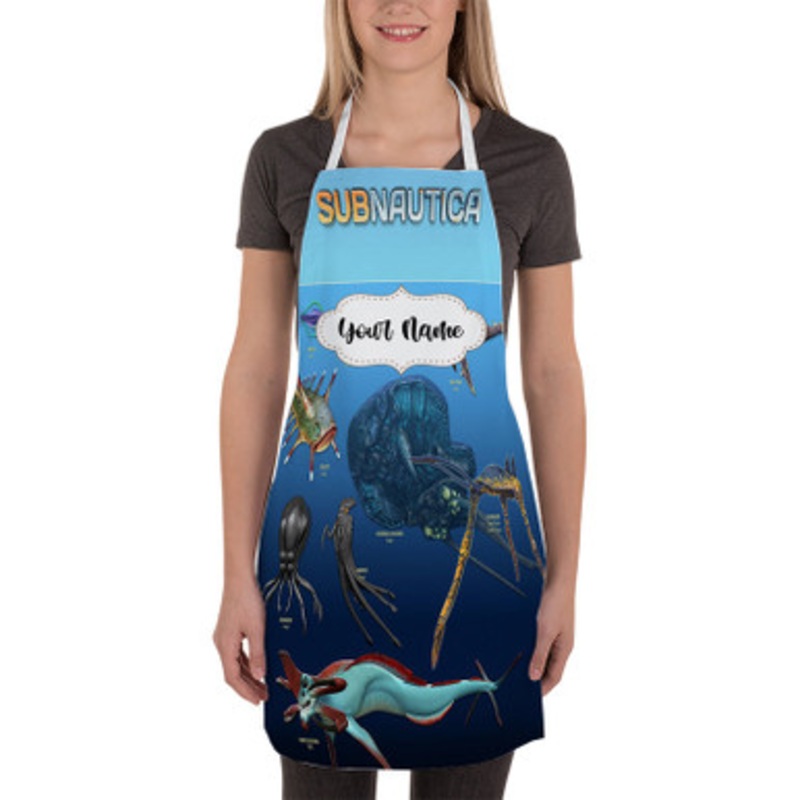 Pastele Subnautica Arts Custom Personalized Name Kitchen Apron