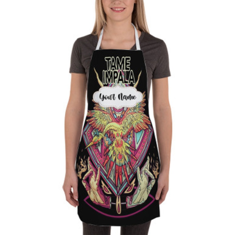 Pastele Tame Impala Custom Personalized Name Kitchen Apron